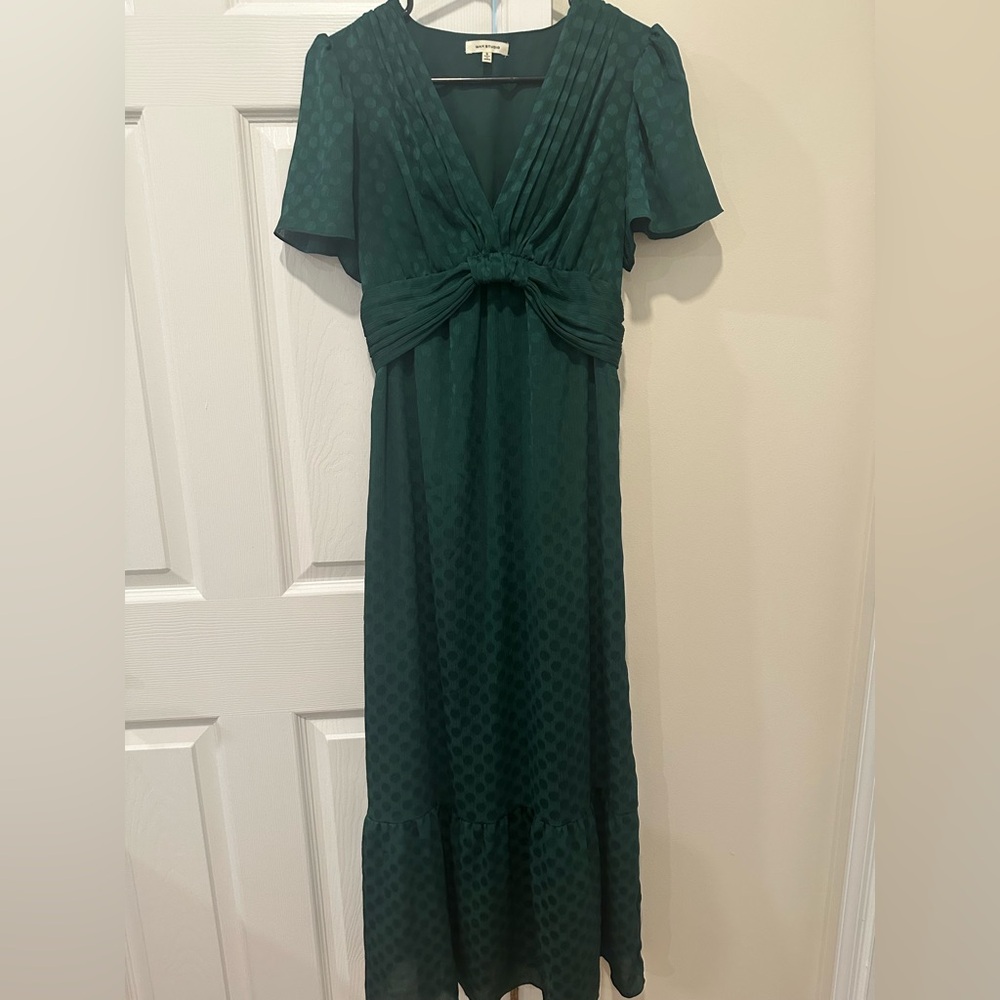 Max Studio Dark Green Maxi Dress- Size Small